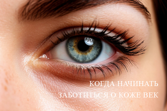 Когда начинать заботиться о коже век