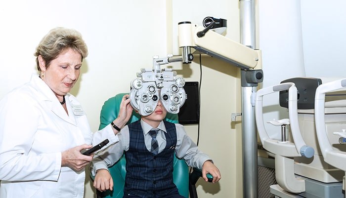 замер зрения у ребенка