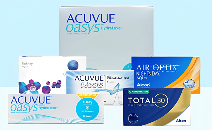 Популярные модели контактных линз