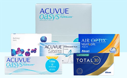 Популярные модели контактных линз