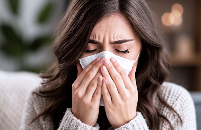 Если Вы испытываете симптомы простуды или гриппа, рекомендуется временно заменить контактные линзы на очки Если Вы испытываете симптомы простуды или гриппа, рекомендуется временно заменить контактные линзы на очки